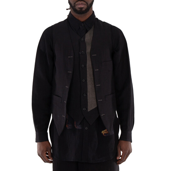 Yohji Yamamoto Pour Homme Double Switching Vest, Brand Size