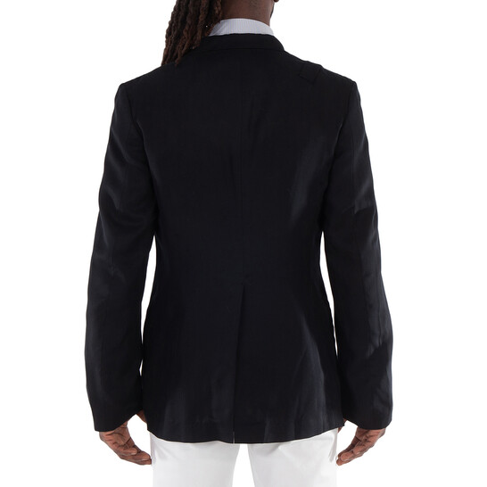 Yohji Yamamoto Strap-Detail Single-Breasted Blazer, Brand Size 3