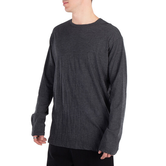 Yohji Yamamoto Vertical Wrinkled Long Sleeve T, Brand Size 3
