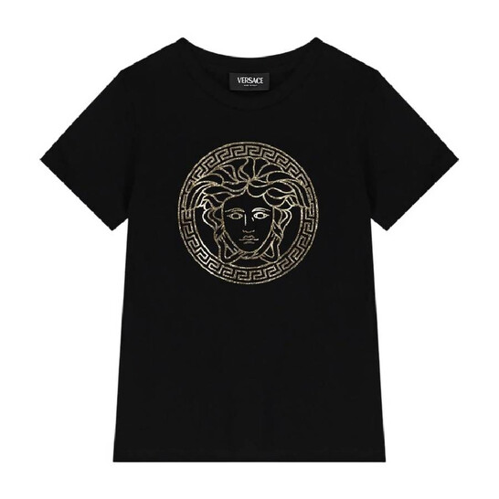 Young Versace Kids Medusa Print Crew Neck T-Shirt, Size 6Y 1000239