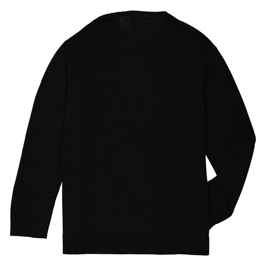 トップス Y's WOOL CROW MOTIF PULLOVER YJ-K80-153 Y'S Ys Black Wool Crow Motif Long-Sleeved Pullover, Brand