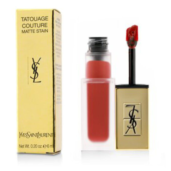 Ysl Tatouage Couture Liquid Matte Lip Stain (12) Red Tribe oz (6 ml)