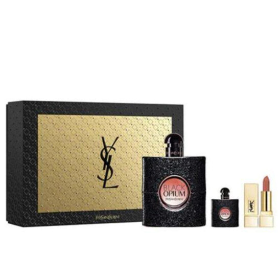 Yves Saint Laurent Ladies Black Opium 3pc Gift Set Fragrances