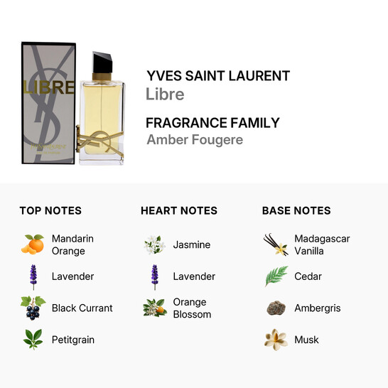 Yves Saint Laurent Ladies Libre EDP Spray 3.0 oz Fragrances