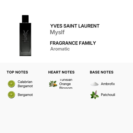 Yves Saint Laurent Men's Myslf EDP Spray 3.3 oz Fragrances