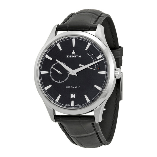 Zenith Captain Power Reserve Black Dial Automatic Men's Watch