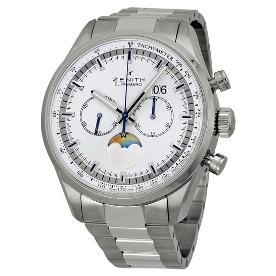Zenith Chronomaster Helios Silver Dial Chronograph Stainless Steel Men's Watch 032160404702M2160 - 546x546
