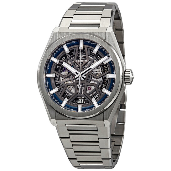 mm Zenith Defy Classic Automatic Skeletal Dial Titanium Men's