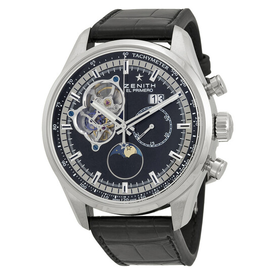 Zenith El Primero Chronomaster Open Grande Black Dial Black