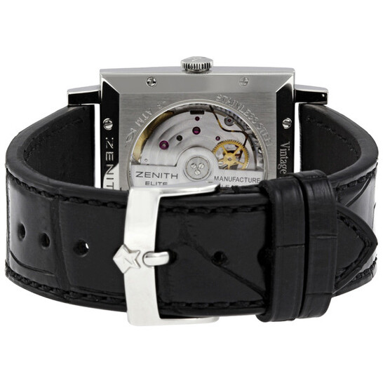 Zenith Black Dial Black Leather Vintage 1965 Men's Watch 03.1965