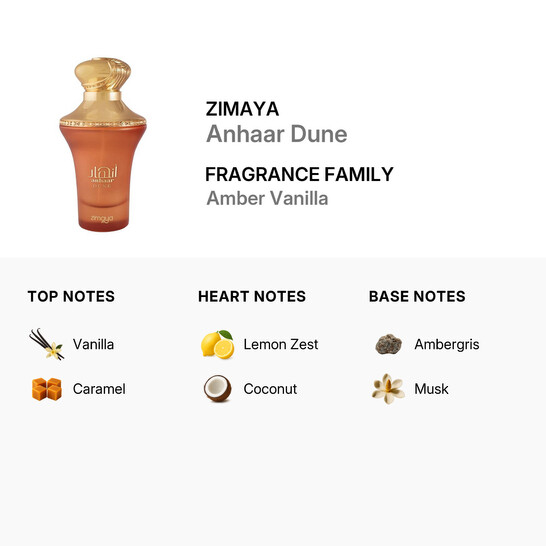 Zimaya Unisex Anhaar Dune EDP Spray 3.4 oz Fragrances