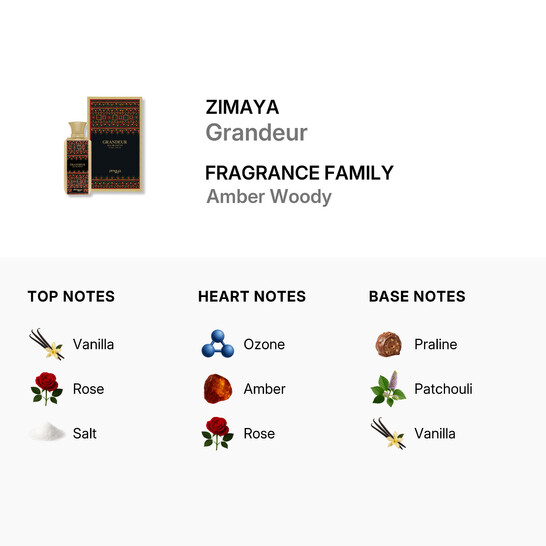 Zimaya Unisex Grandeur EDP 3.4 oz Fragrances 6290171072904