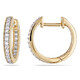 AMOUR 1/4 CT TW Diamond Inside Outside Hoop Earrings In 14K Yellow Gold - 70x70