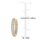 AMOUR 1/4 CT TW Diamond Inside Outside Hoop Earrings In 14K Yellow Gold - 70x70