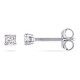 AMOUR 1/10 CT TW Princess Cut Diamond Stud Earrings In 14K White Gold - 70x70