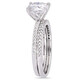 Amour 1/4 CT DIAMOND TW AND 2 CT TGW Created MOISSANITE-WHITE BRIDAL RING SET 14K WHITE GOLD JMS005321 - 70x70