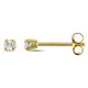 AMOUR 1/10 CT TW Diamond Stud Earrings In 14K Yellow Gold - 70x70