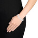 AMOUR Cultured Freshwater Pearl Double-row Bracelet with Sterling Silver Dividers and Clasp - 70x70