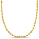 Amour 16 Inch Rope Chain Necklace In 10K Yellow Gold (3 Mm) JMS005073 ...