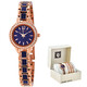 Anne Klein Navy Dial Ladies Watch and Bracelet Set AK/3396NRST - 70x70