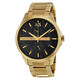 Armani Exchange Black Dial Gold PVD Men's Watch AX2122 723763188883 ...