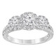 Brilliant Diamond 14K White Gold 1.25 CTTW LAB GROWN Diamond Engagement Ring (G-H, SI1-SI2) - 70x70