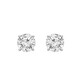 Brilliant Diamond 1.75 Carat Prong Set 14K White Gold Round-cut Lab Grown Diamond Stud Earring - 70x70