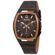 Bulova Curv Chronograph Quartz Brown Dial Men's Watch 98A264 ...
