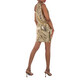 Burberry Asymmetric Mesh Dress with Metallic Paillette Embellishments, Brand Size 4 (US Size 2) - 70x70