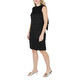 Burberry Ladies Black Fringe Detail Silk Sleeveless Midi Dress - 70x70