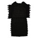 Burberry Ladies Black Fringe Detail Silk Sleeveless Midi Dress - 70x70