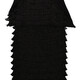 Burberry Ladies Black Fringe Detail Silk Sleeveless Midi Dress - 70x70