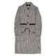 Burberry Men's Black Pattern Gingham Technical Wool Loop-back Car Coat - 70x70