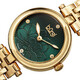 Burgi Flower Marker Quartz Diamond Green Dial Ladies Watch BUR223GN - 70x70