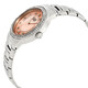 Burgi Silver-Tone Steel Pink Mother of Pearl Diamond Dial Ladies Watch BUR093PK - 70x70