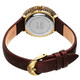 Burgi Diamond White Dial Brown Satin Ladies Watch BUR227BR - 70x70