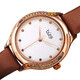 Burgi Crystal White Dial Brown Leather Ladies Watch BUR239BR - 70x70
