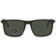 Carrera Polarized Green Rectangular Men's Sunglasses CARRERA 231/S 0003/UC 55 - 70x70