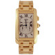 Cartier Tank Americaine 18kt Yellow Gold Chronograph Men's Watch W26058K2 - 70x70
