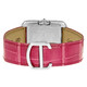 Cartier Tank Anglaise Large 18k White Gold Diamond Bezel Pink Leather Watch WT100018 - 70x70