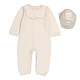 Chloe Floral-Embroidered Knitted Babygrow Set, Size 9M - 70x70