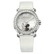 Chopard Happy Sport Diamond Mickey Mouse Silver Dial White Satin Ladies Watch 288524-3005 - 70x70