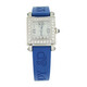 Chopard Happy Sport White Dial Diamond Blue Rubber Ladies Watch 278892-23 - 70x70