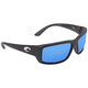 Costa Del Mar Fantail Pro Sunglasses, Matte Black / Blue Mirror