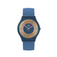 Crayo Trinity Gold Dial Powder Blue Leatherette Watch CRACR4405 - 70x70