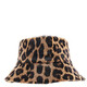 Ferragamo Leopard Print Bucket Hat, Size 57 - 70x70
