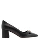 Ferragamo Myra Bow Block Heel Pumps, Size 5.5 C - 70x70