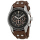 Fossil Coachman Chronograph Black Dial Brown Leather Men's Watch CH2891 - 70x70