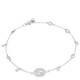 Gucci Interlocking G Diamond Bracelet In Wg, - 70x70
