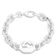 Gucci Interlocking G Motif Sterling Silver Bracelet - 70x70